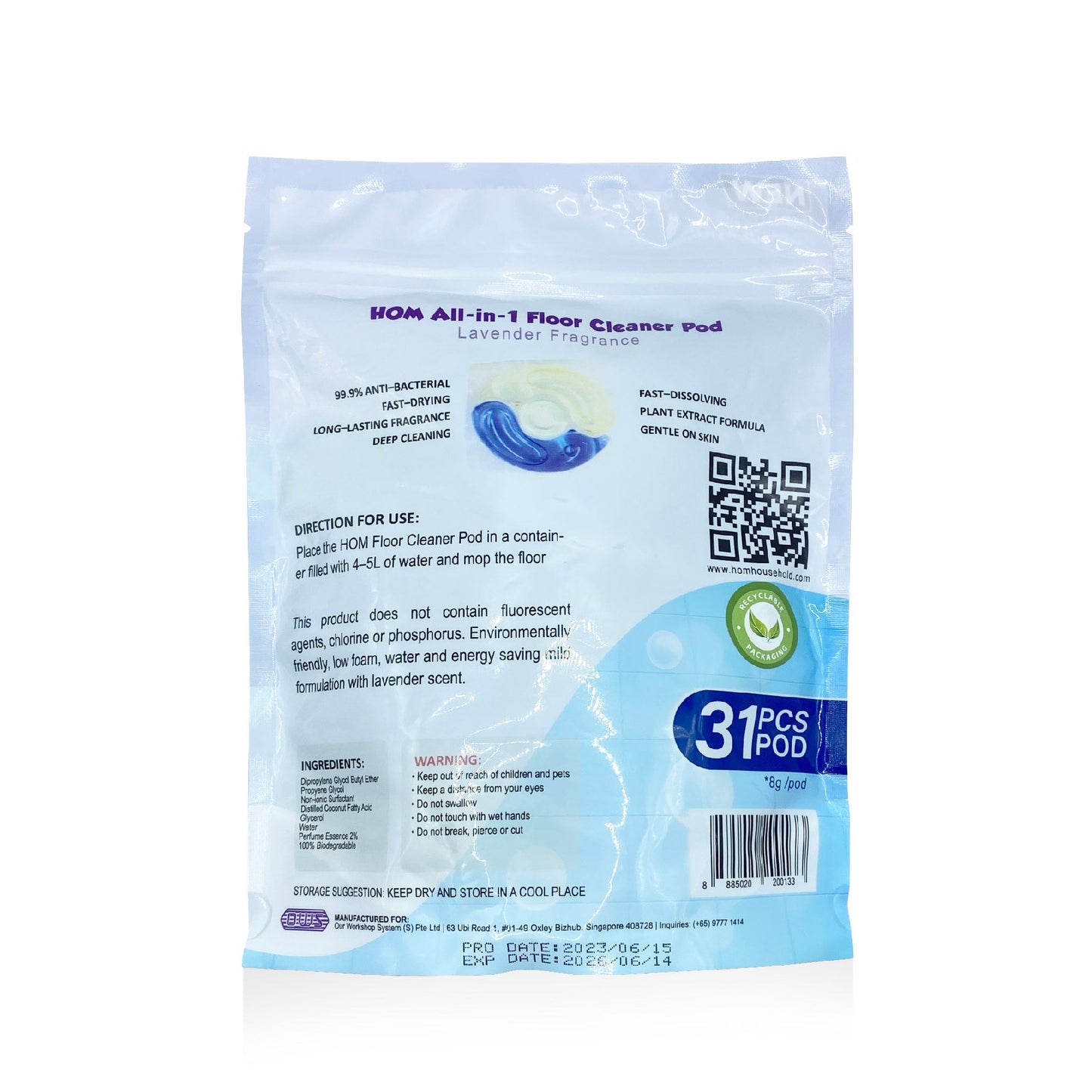 HOM All-in-1 Floor Cleaner Pods