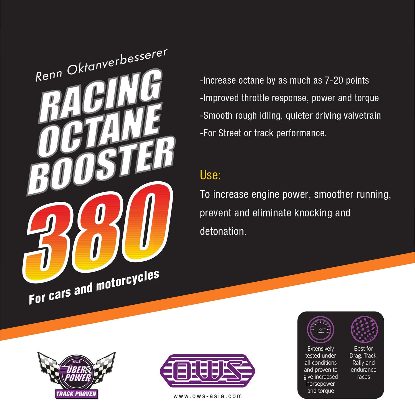 380 Racing Octane Booster