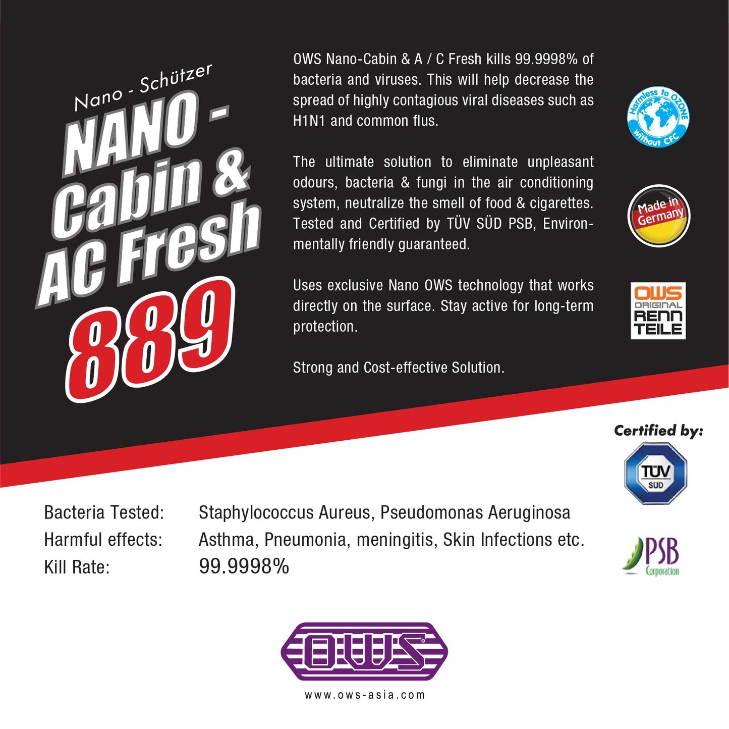 OWS 889 NANO Cabin & AC Fresh