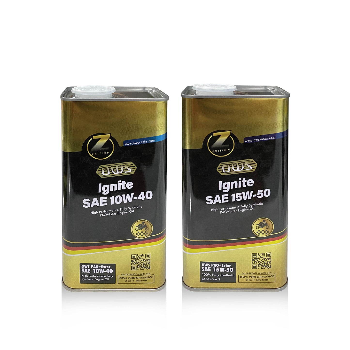 Ignite PAO + Ester 100% Fully Synthetic Engine Oil 1L for Motorcycles